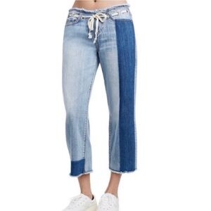 True Religion Starr Cropped Relaxed Straight Size 27
